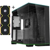 Lian Li O11D EVO RGB, Tempered Glass - juodas + UNI FAN SL Wireless ARGB PWM Fans, 3-pack including controller - 120mm