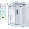 Lian Li O11D EVO RGB, Tempered Glass - baltas + UNI FAN SL Wireless ARGB PWM Fans, 3-pack including controller - 120mm