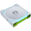 Lian Li UNI FAN SL FLEX belaidis PWM ventiliatorius, ARGB, Infinity Mirror – 120 mm, baltas, 3 vnt. rinkinys (LULI-200)