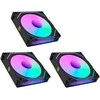 Lian Li UNI FAN SL-INF 120 ARGB Reverse Blade PWM Lüfter, 3er Single Lüfter Pack (Ohne Controller) - 120mm, juodas