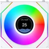 Lian Li UNI FAN SL-INF LCD FLEX belaidis ventiliatorius 120, 3 vnt. rinkinys, balta (12SLIND1F3W)