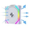 Lian Li UNI FAN SL Wireless ARGB PWM korpuso ventiliatorius – 120 mm, baltos spalvos