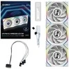 Lian Li UNI FAN SL belaidis LCD ventiliatorius, ARGB, PWM, 3 vnt. pakuotė su valdikliu - atvirkštinės mentės, 120 mm, balta