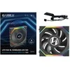 Lian Li UNI FAN SL Wireless LCD korpuso ventiliatorius, ARGB, PWM – 120 mm, juodos spalvos