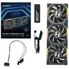 Lian Li UNI FAN SL Wireless LCD korpuso ventiliatorius, ARGB, PWM, 3er-Pack su valdikliu- 120 mm, juodos spalvos