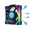 Lian Li UNI FAN SL Wireless LCD korpuso ventiliatorius, ARGB, PWM – 120 mm, juodos spalvos