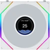 Lian Li UNI FAN TL120 LCD FLEX belaidis ARGB baltas | Korpuso ventiliatorius
