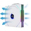 Lian Li UNI FAN TL Wireless LCD korpuso ventiliatorius, ARGB, PWM – Reverse Blade, 120 mm, baltos spalvos