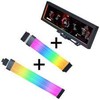 Lian Li "Visual Upgrade Kit" Strimer Wireless 24-Pin RGB Mainboardkabel, Controller + 12V-2x6 GPU-Kabelis Wide & 8.8 Universal Screen - juodas
