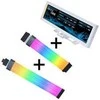 Lian Li "Visual Upgrade Kit" Strimer Wireless 24-Pin RGB Mainboardkabel, Controller + 12V-2x6 GPU-Kabelis Wide &amp; 8.8 Universal Screen - baltas