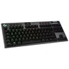 Belaidė Mechaninė žaidimų klaviatūra Logitech G915 TKL, RGB, Lightspeed, Stilius: Tactile, Išdėstymas: Vokiečių k.
