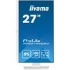 „IIYAMA XUB2792QSU-W6“ 27 colių ETE IPS monitorius, 2560x1440, 100 Hz, 250 cd/m2, 0,4 ms, garsiakalbiai, HDMI, DP, USB 4x3.2, „Baltas FreeSync“, 15 cm aukščio reguliavimas.