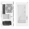 Montech AIR 100 ARGB, Micro-ATX, Tempered Glass – baltos spalvos