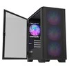 Montech AIR 100 ARGB, Micro-ATX, Tempered Glass – juodos spalvos