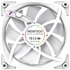 Montech AX120 PWM ARGB korpuso ventiliatorius – 120mm, baltos spalvos