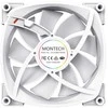 Montech AX140 PWM ARGB korpuso ventiliatorius – 140mm, baltos spalvos