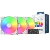 Montech HP140 PWM ARGB korpuso ventiliatorius, 3er Pack – 140mm, baltos spalvos