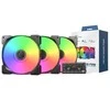 Montech HP140 PWM ARGB korpuso ventiliatorius, 3er Pack – 140mm, juodos spalvos