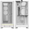 Montech HS01 PC-kompiuterio korpusas, Midi-Tower, ATX, aRGB, Tempered Glass – baltos spalvos
