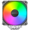 „Montech NX600 ARGB“ procesoriaus aušintuvas, dvigubas bokštas – 2x 120 mm, juodas