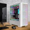 Montech SKY TWO GX Midi-Tower, Tempered Glass – baltos spalvos