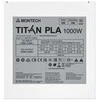 Montech Titan PLA 1000W – 80 PLUS &amp; Cybenetics Platinum PSU, modular, PCIe 5.1 – 1000 Watt, baltos spalvos
