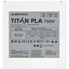 „Montech Titan PLA 750W“ – „80 PLUS“ ir „Cybenetics Platinum“, modulinis, PCIe 5.1 – 750 vatų, baltos spalvos