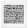 „Montech Titan PLA 850W“ – „80 PLUS“ ir „Cybenetics Platinum“, modulinis, PCIe 5.1 – 850 vatų, baltos spalvos