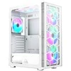 Montech X3 Glass Midi-Tower, RGB, Tempered Glass – baltos spalvos