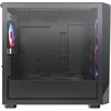 „Montech X5M“ kompiuterio korpusas, vidutinio dydžio bokštas, „Micro-ATX“, ARGB, grūdintas stiklas – Juodas
