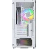 „Montech X5M“ kompiuterio korpusas, vidutinio dydžio bokštas, „Micro-ATX“, ARGB, grūdintas stiklas – Baltas