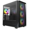 Montech X5M PC Case, Mid Tower, Micro-ATX, ARGB, Tempered Glass – Juodas
