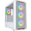 Montech XR Wood PC-kompiuterio korpusas, Midi-Tower, ATX, ARGB, Tempered Glass – baltos spalvos