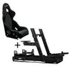Next Level Racing GTElite Aliuminio Simulator Cockpit - Wheel Plate Edition + O-Rouge C1-XL Cold Fusion Simracing Seat