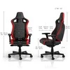 Žaidimų kėdė Noblechairs EPIC Comapct Gaming Chair, Juoda/Carbon/Raudona