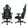 Žaidimų kėdė Noblechairs EPIC Juodas Edition Vinyl/PU hybrid leather Gaming Chair, Juoda