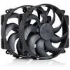 Noctua NF-A14X25r G2 PWM Sx2-PP chromax.juodas fan, LCP – juodas, 140mm, 2-pack