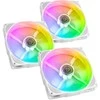Noiseblocker NB-eLoop X B12-PS ARGB, PWM, 3er-Pack, baltas - 120mm