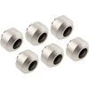 Optimus Hardtube jungiamosios detalės, 12 mm, 6 vnt. pakuotėje su įrankiu – matinio nikelio spalvos
