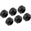Optimus Hardtube jungiamosios detalės, 12 mm, 6 vnt. pakuotėje su įrankiu – juodos