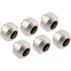 Optimus Hardtube jungiamosios detalės, 12 mm, 6 vnt. pakuotėje su įrankiu – matinio nikelio spalvos