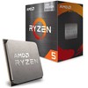 Procesorius AMD CPU Desktop Ryzen 5 6C/12T 5500GT (3.6/4.4GHz Boost, 19MB, 65W, AM4) dėžutė