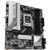 Pagrindinė plokštė Gigabyte B650M GAMING PLUS WF | Procesorių šeima AMD | Procesoriaus lizdas AM5 | DDR5 | Palaikomos standžiojo disko sąsajos M.2, SATA | SATA jungčių skaičius 4