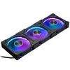 PHANTEKS D30 PWM Reverse Airflow D-RGB, 3-pack - 120mm, juoda