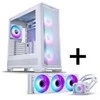 PHANTEKS Eclipse G400A PC-Gehäuse + Glacier M25 Gen2 AiO-Wasserkühlung - baltas