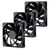 PHANTEKS M25 PWM ventiliatoriai, trijų vnt. pakuotė, Ø 140 mm, juodas