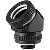 PHANTEKS Glacier rotacinis kieto vamzdžio jungiamasis elementas 16 mm 45 laipsnių G1/4 &amp;8211; juodas