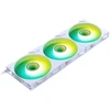 PHANTEKS M25 Gen2 PWM D-RGB korpuso ventiliatorius 3er-Pack – Reverse Blade, 140mm, baltos spalvos