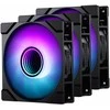 PHANTEKS M25 Gen2 PWM D-RGB korpuso ventiliatorius, 3er-Pack – 120mm, juodos spalvos