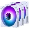 Komp ventiliatorius PHANTEKS M25 Gen2 PWM D-RGB, 3er-Pack - 140mm, baltos spalvos